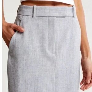 Abercrombie Grey Column Skirt